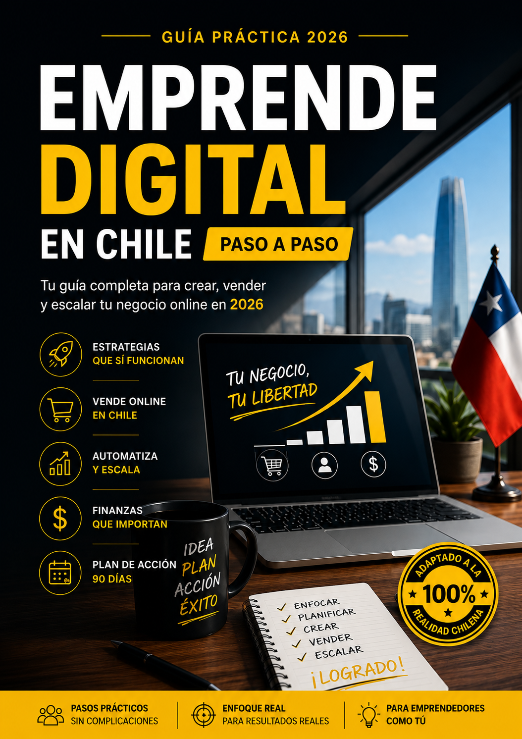 Emprende Digital en Chile 2026: Guía Práctica Paso a Paso para Crear y Vender Online